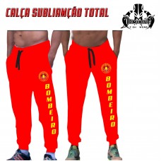 CALÇA VERMELHA PERSONALIZADA BOMBEIRO